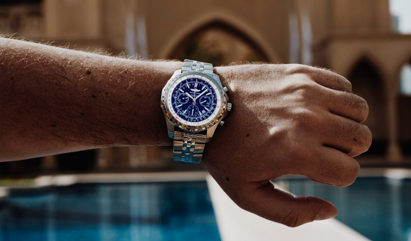 Breitling Bentley Blue Dial Chronograph Watch