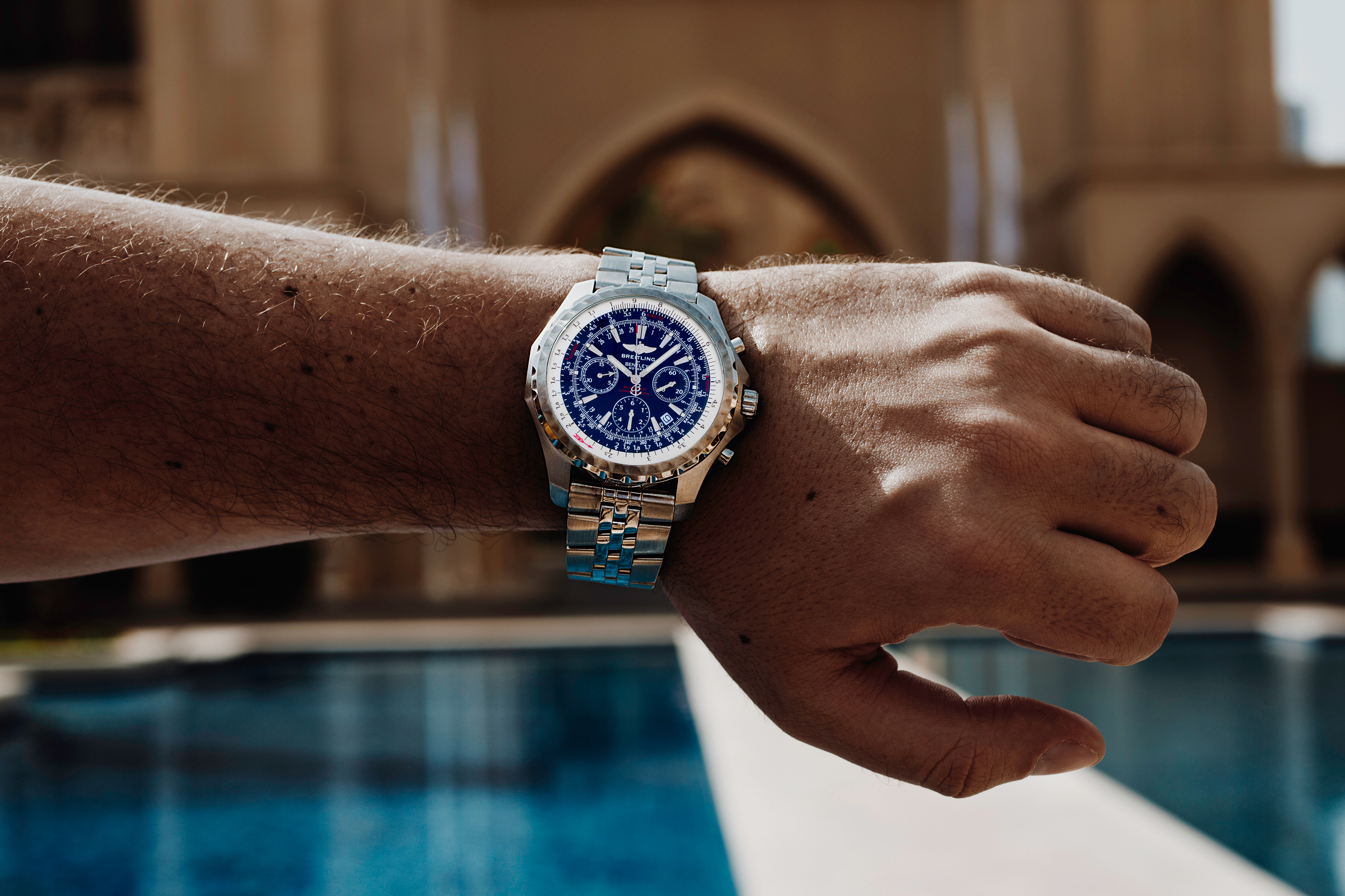 breitling bentley blue